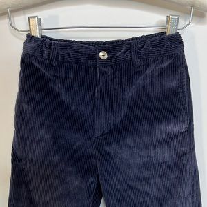 Oscar de la Renta Boys Navy Blue Corduroy Pants